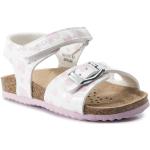 Przecenione Białe Sandały skórzane damskie na lato marki Geox w rozmiarze 24 