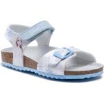 Przecenione Białe Sandały skórzane damskie na lato marki Geox w rozmiarze 35 