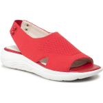 Przecenione Czerwone Sandały damskie na lato marki Geox w rozmiarze 39 