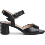 Czarne Sandały płaskie eleganckie na lato marki Geox w rozmiarze 36 