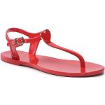 Czerwone Sandały damskie na lato marki MOSCHINO w rozmiarze 36 