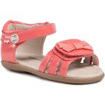 Przecenione Różowe Sandały skórzane damskie na lato marki Mayoral w rozmiarze 22 