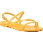 Przecenione Pomarańczowe Sandały damskie eleganckie na lato marki Melissa w rozmiarze 38 