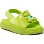 Przecenione Zielone Sandały damskie na lato marki Melissa w rozmiarze 24 