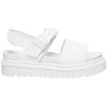 Białe Sandały skórzane w paski na lato marki Dr. Martens Voss w rozmiarze 40 