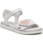 Przecenione Białe Sandały skórzane damskie ze skóry na lato marki Primigi w rozmiarze 31 