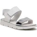 Przecenione Białe Sandały skórzane damskie ze skóry na lato marki Primigi w rozmiarze 32 