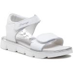 Przecenione Białe Sandały skórzane damskie ze skóry na lato marki Primigi w rozmiarze 25 