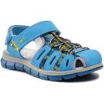 Niebieskie Sandały skórzane męskie z nubuku na lato marki Primigi w rozmiarze 38 