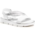 Przecenione Białe Sandały skórzane damskie ze skóry na lato marki Primigi w rozmiarze 31 