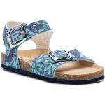Przecenione Niebieskie Sandały skórzane damskie na lato marki Primigi w rozmiarze 29 