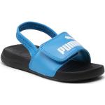 Niebieskie Sandały skórzane męskie na lato marki Puma w rozmiarze 29 