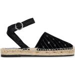 Czarne Espadryle sandały damskie - rodzaj noska: Okrągły na lato marki Liu Jo w rozmiarze 40 