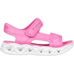 Różowe Sandały dla dzieci eleganckie na lato marki Skechers w rozmiarze 35 
