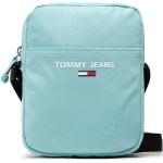 Przecenione Niebieskie Saszetki na ramię męskie dżinsowe marki Tommy Hilfiger TOMMY JEANS 