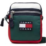 Przecenione Zielone Saszetki na ramię męskie dżinsowe marki Tommy Hilfiger TOMMY JEANS 
