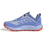 Niebieskie Buty do biegania dla dzieci sportowe chromowane marki adidas Terrex Agravic Flow w rozmiarze 19 