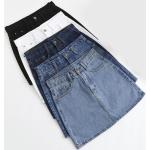 Niebieskie Mini spódniczki damskie dżinsowe mini na lato w rozmiarze XL 