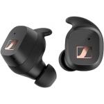 Czarne Słuchawki sportowe marki Sennheiser Bluetooth 