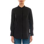 Czarne Koszule lniane damskie eleganckie marki BAGUTTA w rozmiarze XL 
