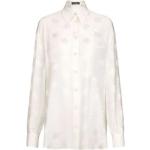 Białe Bluzki jedwabne damskie marki Dolce & Gabbana w rozmiarze M 