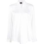 Białe Bluzki z dekoltem w serek damskie z dekoltem w serek marki Giorgio Armani w rozmiarze M 