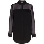 Czarne Koszule eleganckie satynowe marki MARELLA w rozmiarze L 
