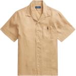 Beżowe Koszule z krótkim rękawem wełniane marki POLO RALPH LAUREN Big & Tall w rozmiarze XL 