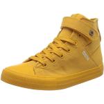 Żółte Sneakersy damskie z dzianiny marki Big Star w rozmiarze 36 