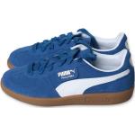 Niebieskie Buty zamszowe dla chłopców z zamszu marki Puma w rozmiarze 39 