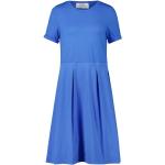 Niebieskie Sukienki z krótkim rękawem damskie z krótkimi rękawami z okrągłym dekoltem marki Vera Mont w rozmiarze XL 