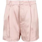 Różowe Krótkie spodnie damskie z wiskozy na lato w rozmiarze XL 