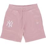 Różowe Krótkie spodnie męskie w stylu casual polarowe na lato marki New Era w rozmiarze XL 