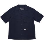 Niebieskie Koszule męskie z krótkimi rękawami marki Timberland w rozmiarze L 