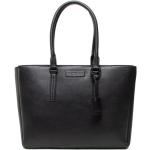 Czarne Shopper bags damskie eleganckie marki Calvin Klein 