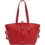 Czerwone Shopper bags damskie w nowoczesnym stylu marki FURLA 
