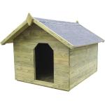 Budy dla psów w stylu rustykalnym drewniane 