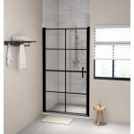 Czarne Kabinowe drzwi prysznicowe w nowoczesnym stylu 