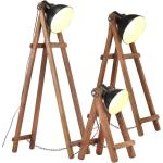 Brązowe Lampy romantyczne z litego drewna - gwint żarówki: E27 