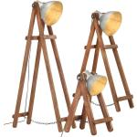Srebrne Lampy z litego drewna - gwint żarówki: E27 