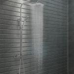 shumee Prysznic z deszczownicą i słuchawką, termostat, stal nierdzewna