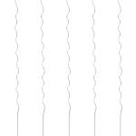 Srebrne Tyczki spiralne - 5 sztuk 