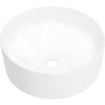 Białe Umywalki okrągłe o średnicy 14 cm 