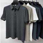 Khaki Koszulki polo męskie do prania ręcznego z krótkimi rękawami nylonowe w rozmiarze XL 