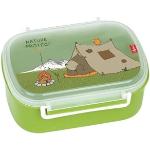 Sigikid 24780 Lunch Box, Forest Grizzly, zielony, 17 x 7 x 11 cm