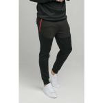 Czarne Spodnie dresowe męskie sportowe marki SikSilk w rozmiarze XS 