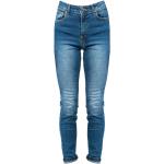 Niebieskie Jeansy z wysokim stanem damskie Skinny fit dżinsowe marki Silvian Heach 