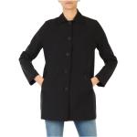 Czarne Płaszcze zimowe damskie marki MUSEUM w rozmiarze XL 