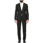 Czarne Garnitury slim męskie eleganckie wełniane marki Emporio Armani w rozmiarze XL 