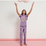 Fioletowe Piżamy dziecięce dla dziewczynek bawełniane marki Sinsay w rozmiarze 152 